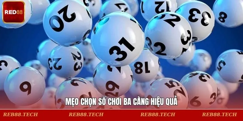 Mẹo chọn số chơi ba càng hiệu quả